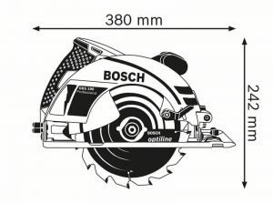 dimensions scie circulaire Bosch GKS 190